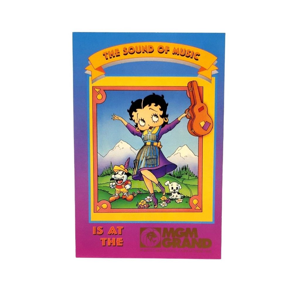 Betty Boop MGM Grand Postcard Collectors Series 010 Vintage 1993 Sound of Music